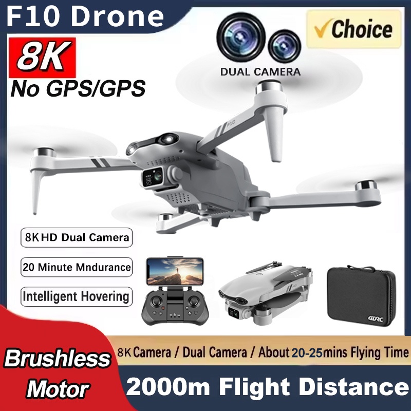Drone Camera Wide Angle - F10 RC Drone 8K Professinal With