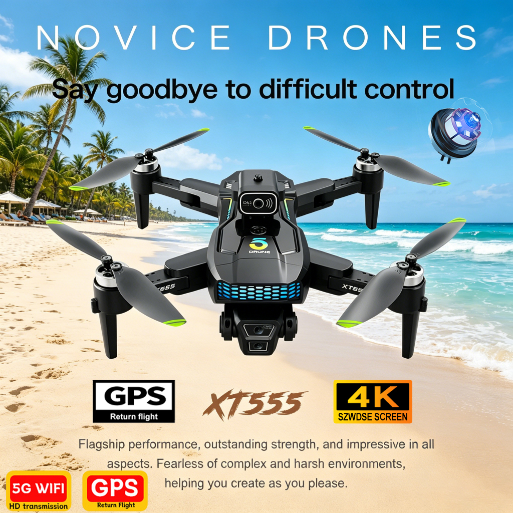 Drone Camera Professional - New XT555 GPS RC Drone Cam