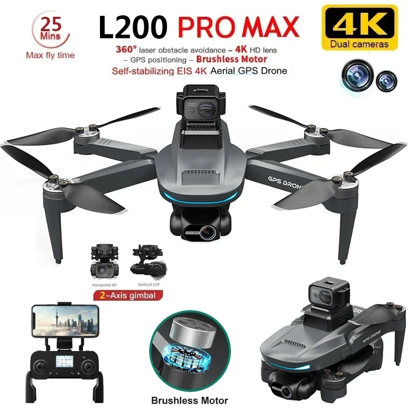 L200 PRO MAX Drone 4K 2-Axis P – Drone Camera With Gimbal recenzja i cena