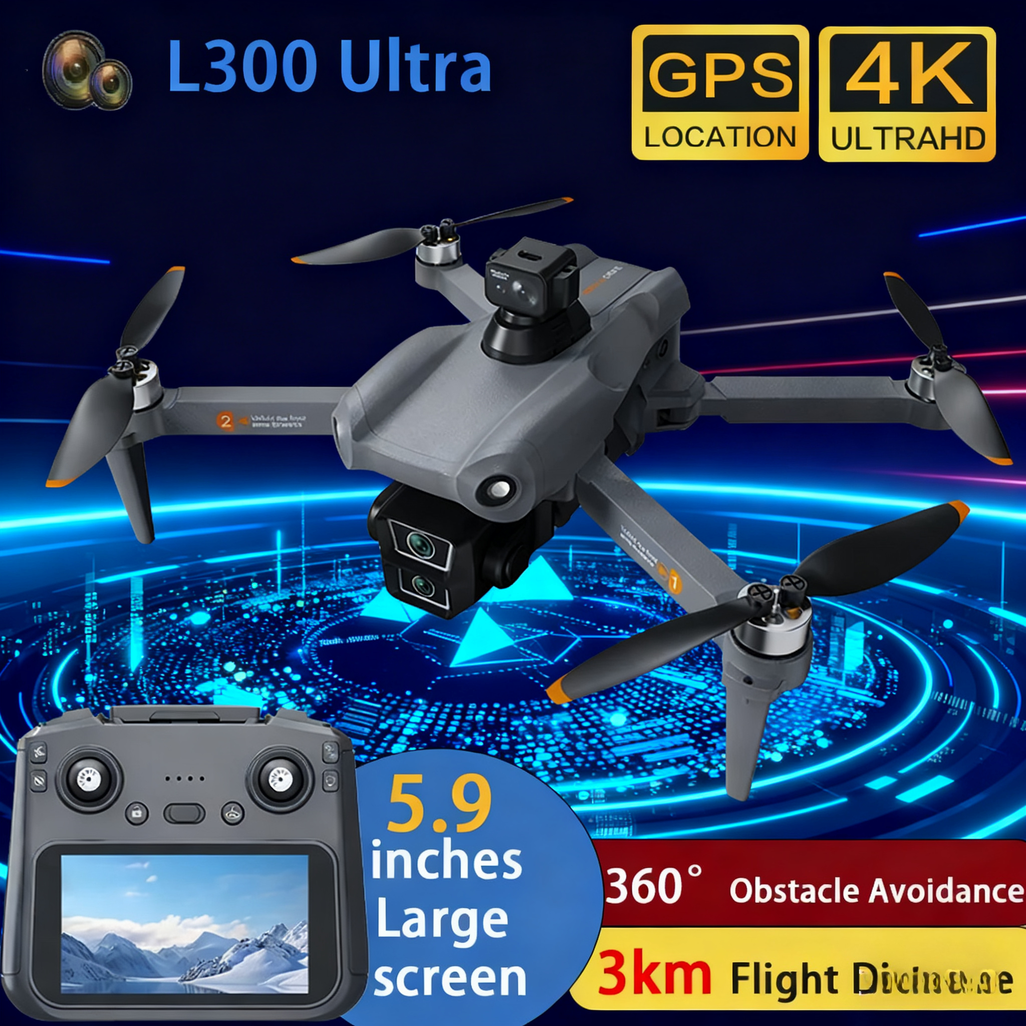 L300 Ultra Drone Professional  – Drone Camera Wide Angle recenzja i cena