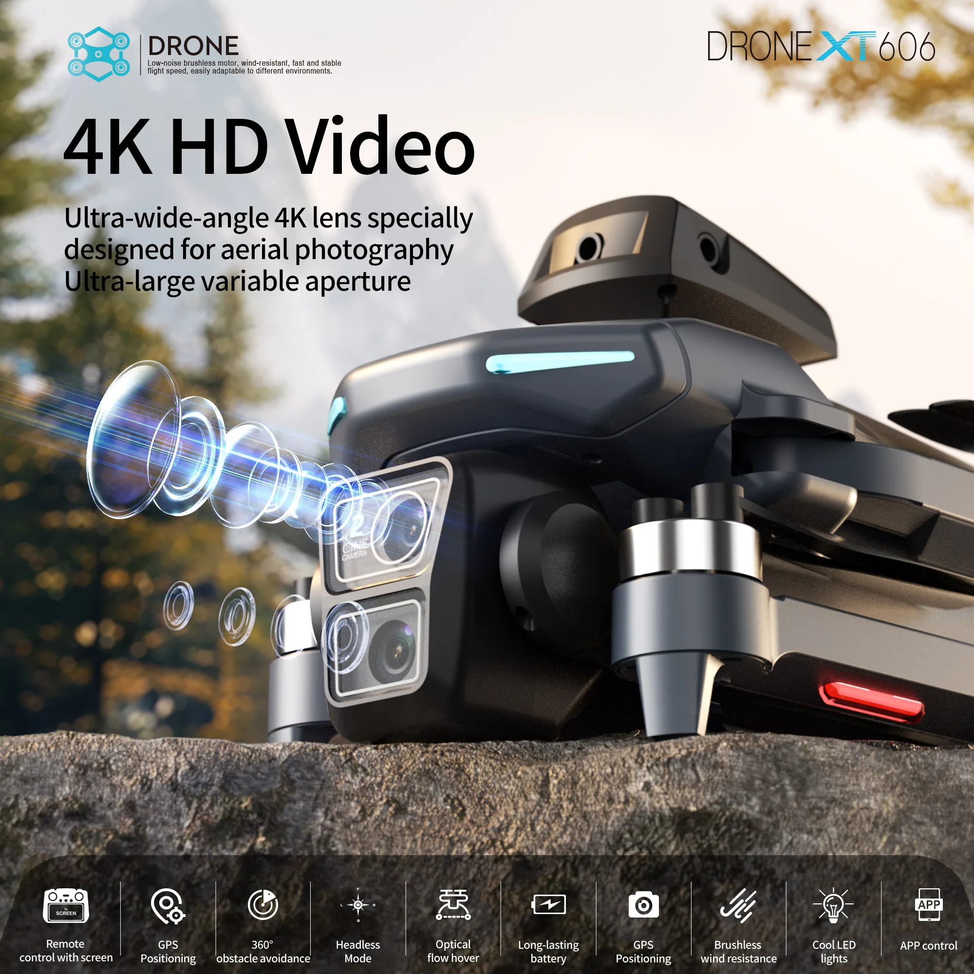 Lenovo XT606 Drone Professiona – Drone Camera Night Vision recenzja i cena