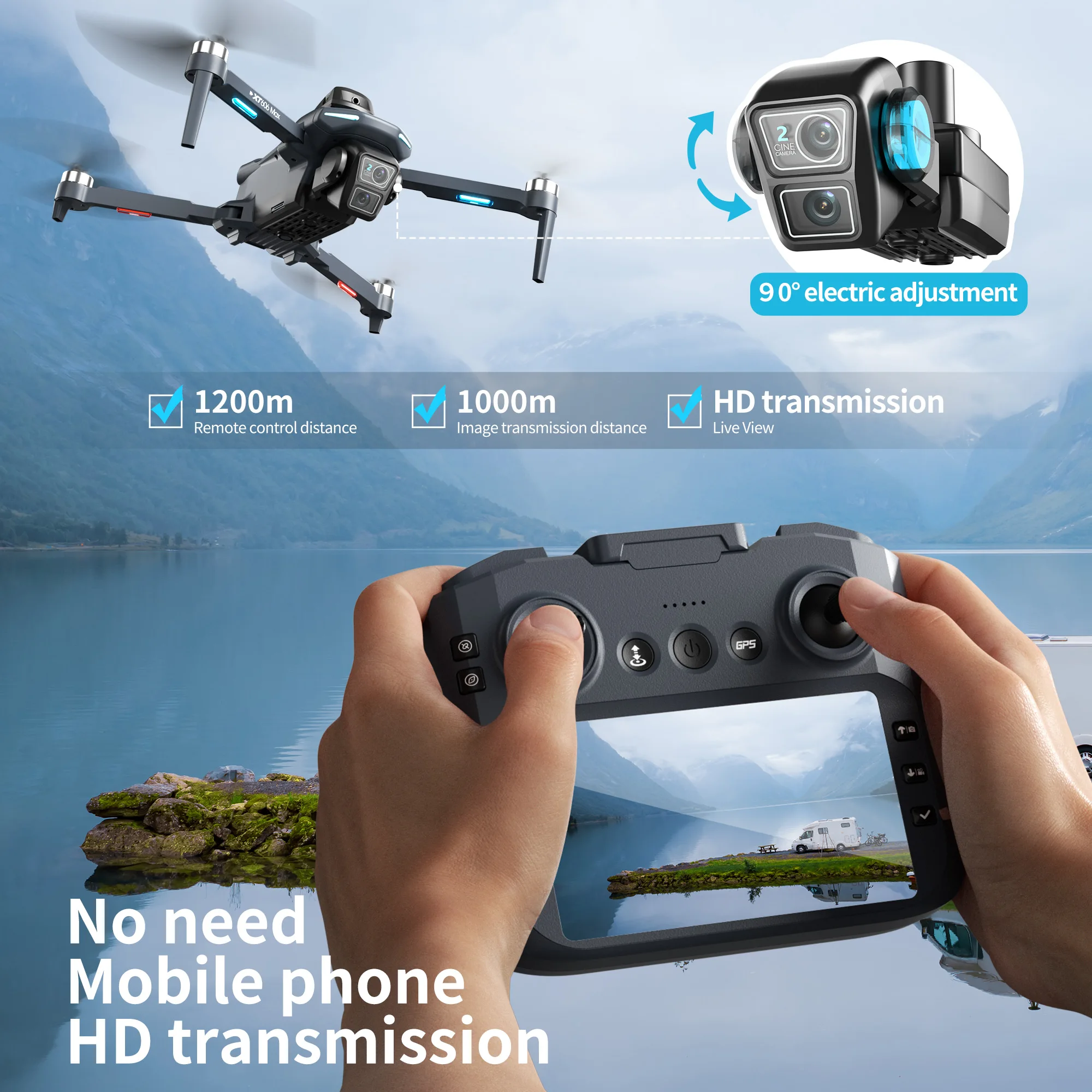 Lenovo XT606 Drone Professiona – Drone Camera Night Vision recenzja i cena