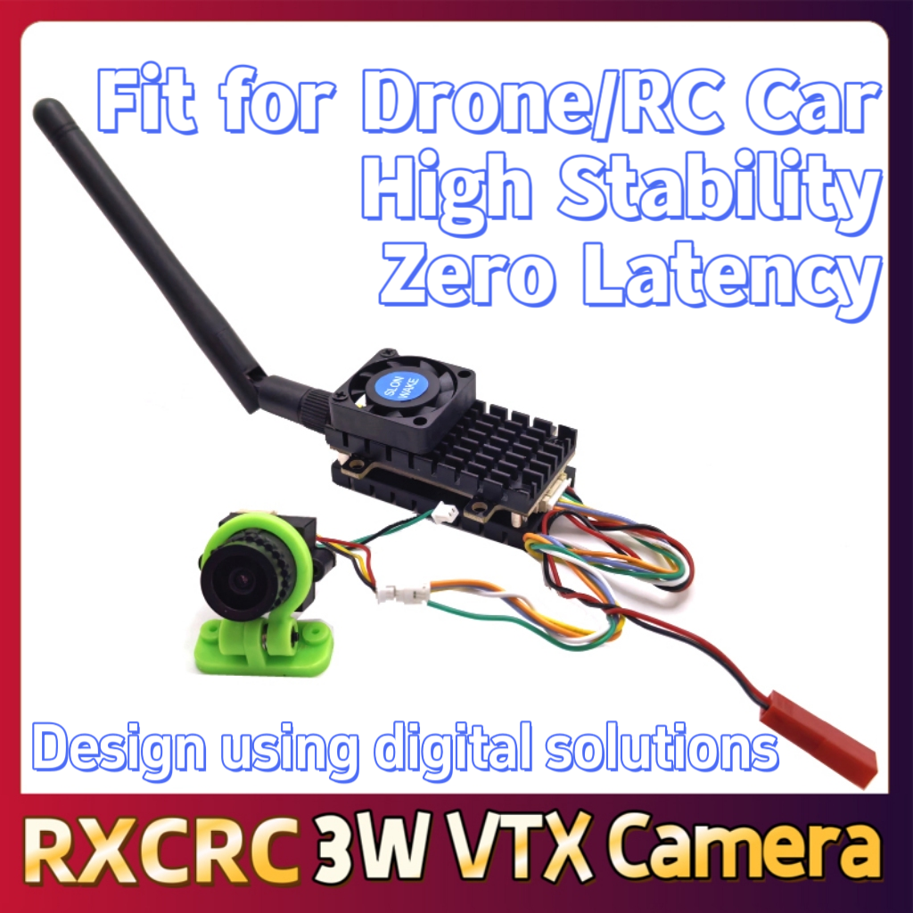RXCRC 5.8G 3W Video VTX transm – Drone Camera Lens recenzja i cena