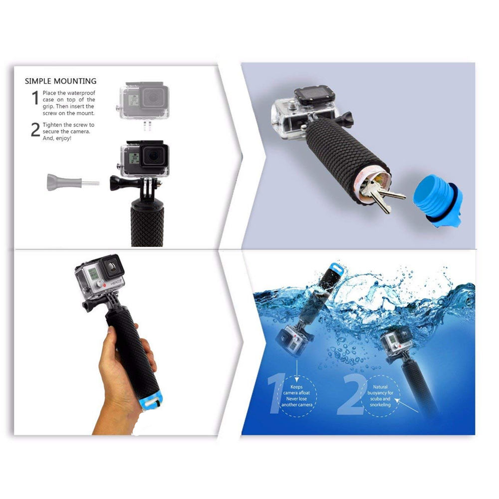 Water Floating Hand Grip Handl – Drone Camera Action recenzja i cena