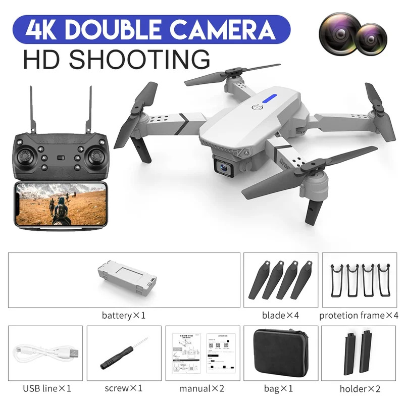 E88 ProIntelligent Folding Dro – Drone Camera Mount recenzja i cena