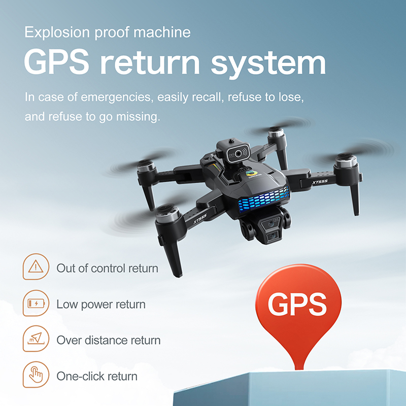 New XT555 GPS RC Drone Cam Pro – Drone Camera Professional recenzja i cena