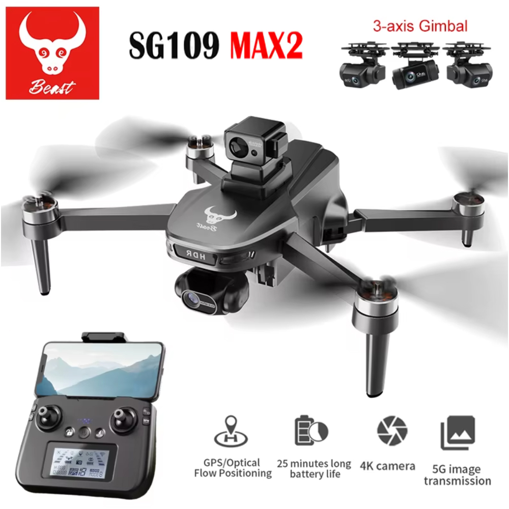 SG109 MAX2 Professional FPV 8K – Drone Camera With Gimbal recenzja i cena