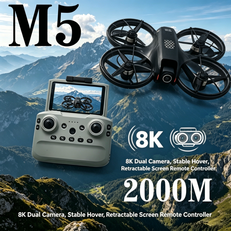 New M5 Mini Drone with 8k HD C – Drone Camera Professional recenzja i cena