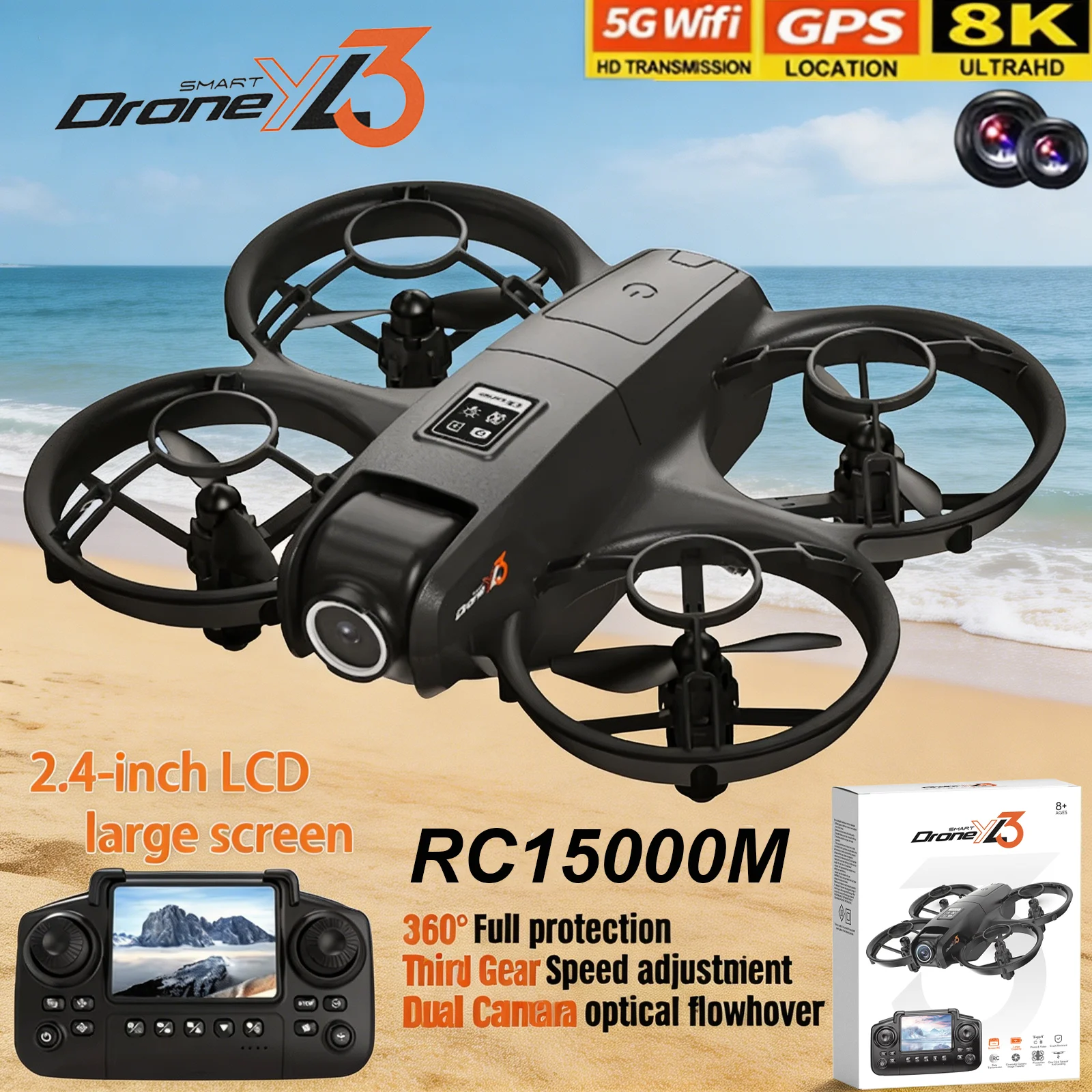 New YL3 RC Drone 8K 1080P Wide – Drone Camera Wide Angle recenzja i cena