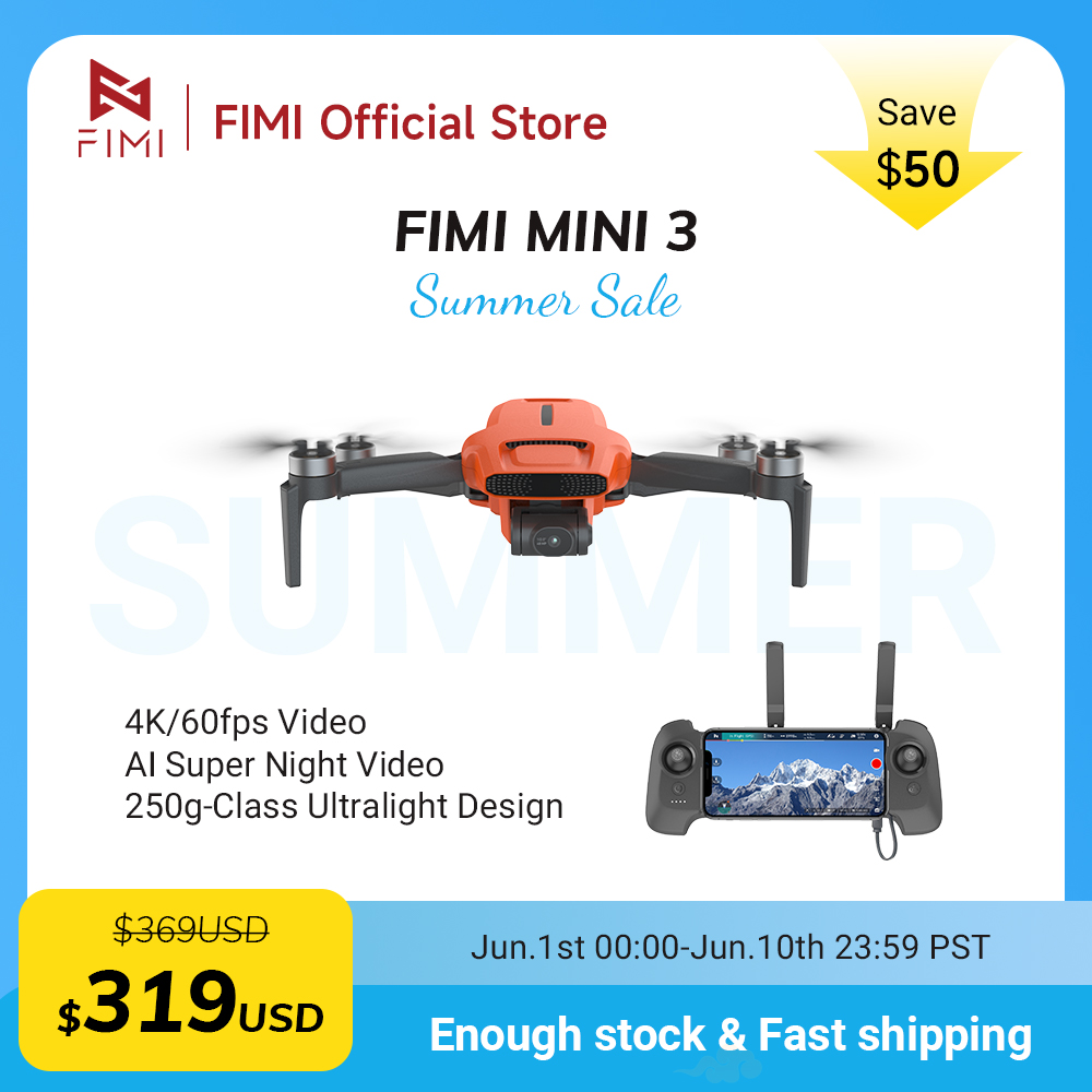 FIMI MINI 3 Camere drone 4K 60 – Drone Camera With Gimbal recenzja i cena