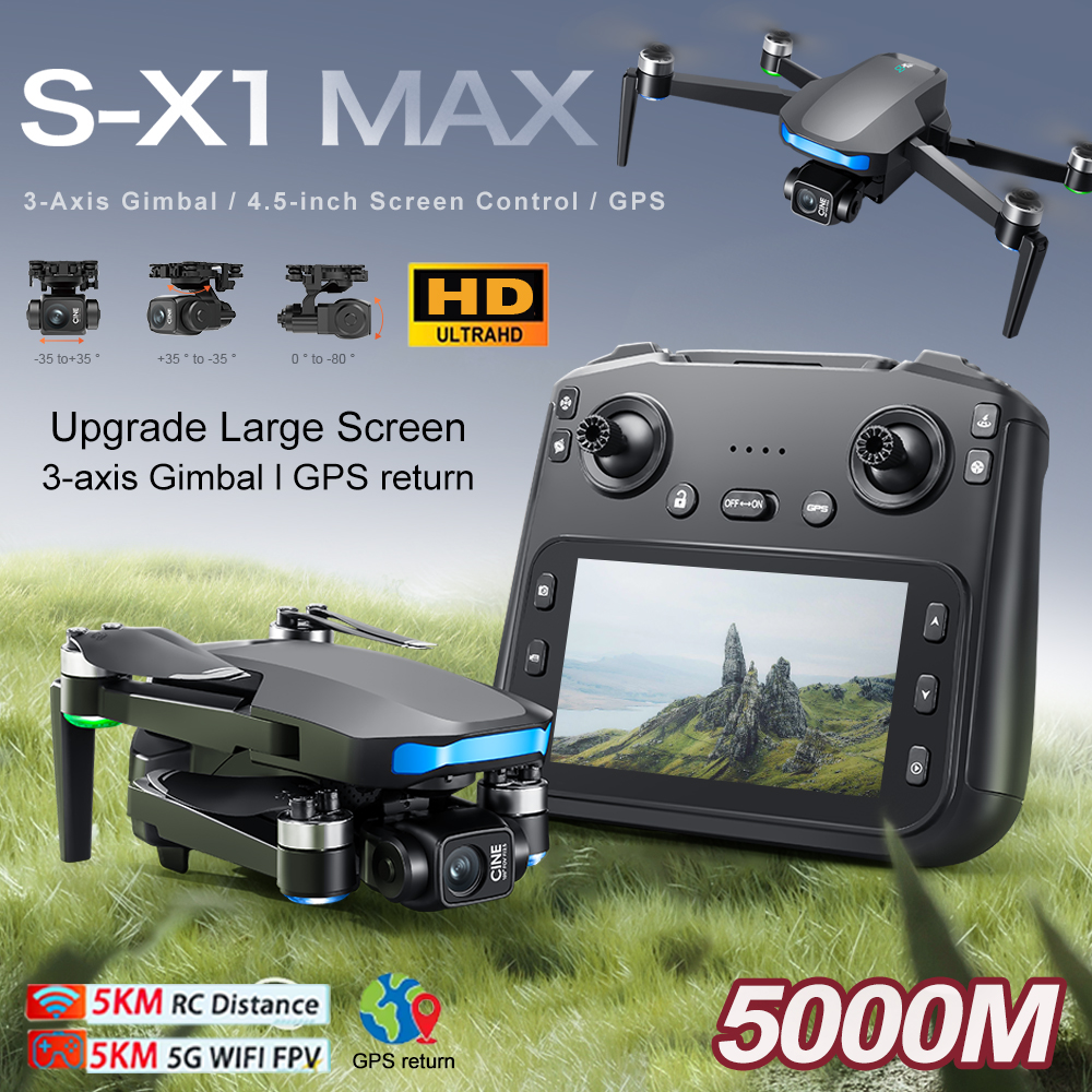 New S-X1 MAX Drone GPS 8K Prof – Drone Camera With Gimbal recenzja i cena