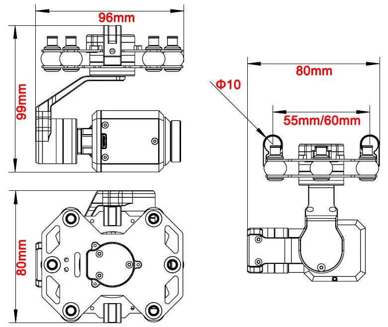 Tarot TL3T20 3-axis Gimbal 640 – Drone Camera Thermal recenzja i cena