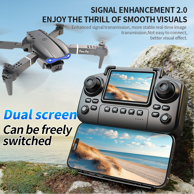 E99 PRO Drone Screen Control A – Drone Camera Professional recenzja i cena