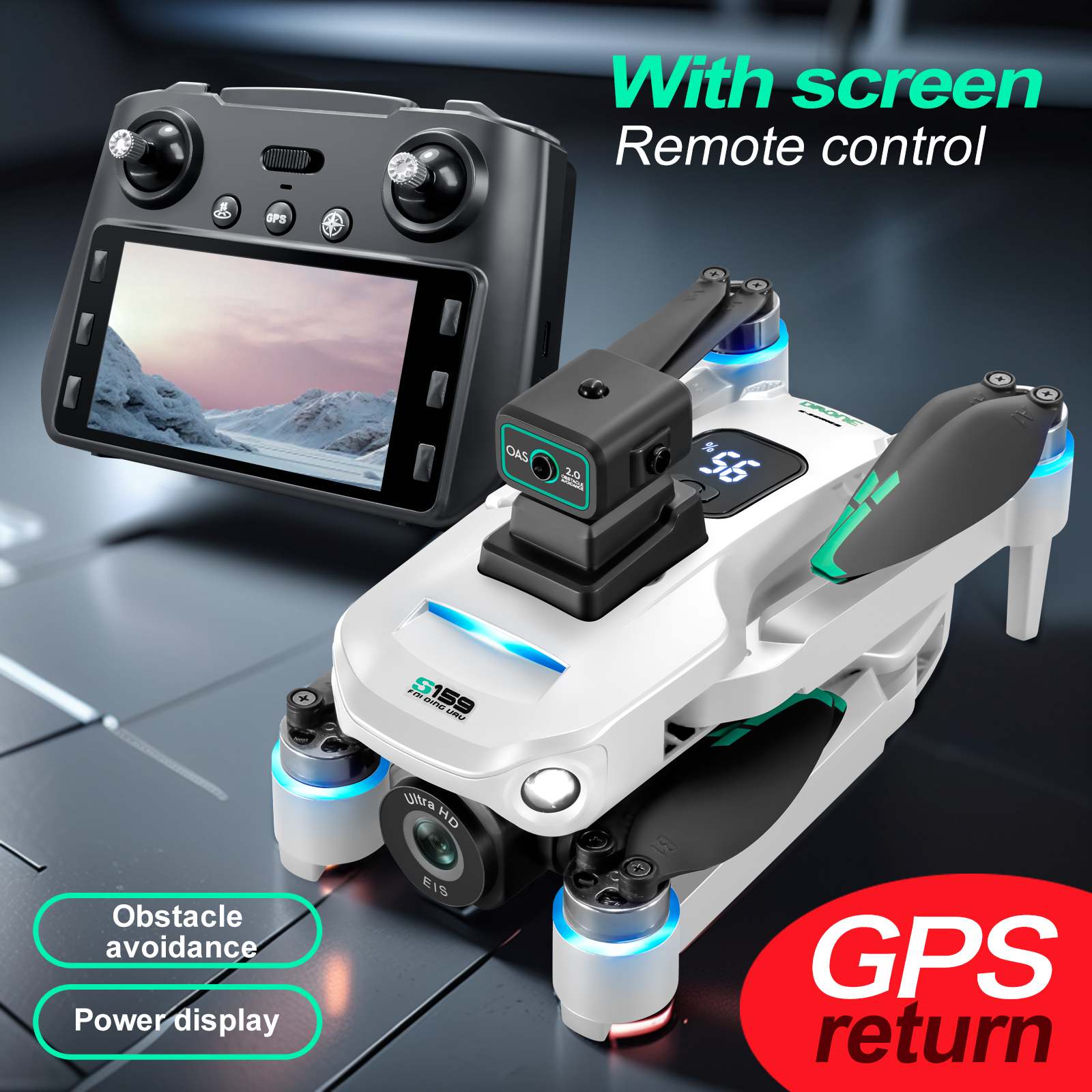 S159 GPS Drone 4K Profesional  – Drone Camera Hd recenzja i cena