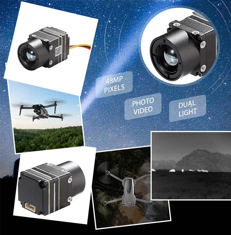 New Arrival 640x512 FPV Drone  – Drone Camera Thermal recenzja i cena