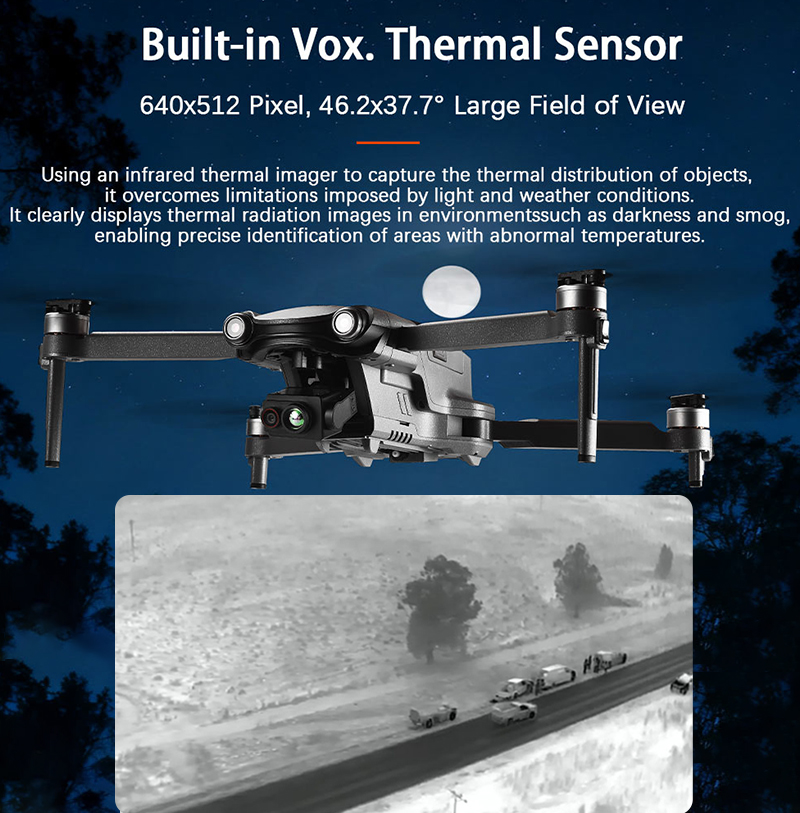 New Arrival 640x512 FPV Drone  – Drone Camera Thermal recenzja i cena